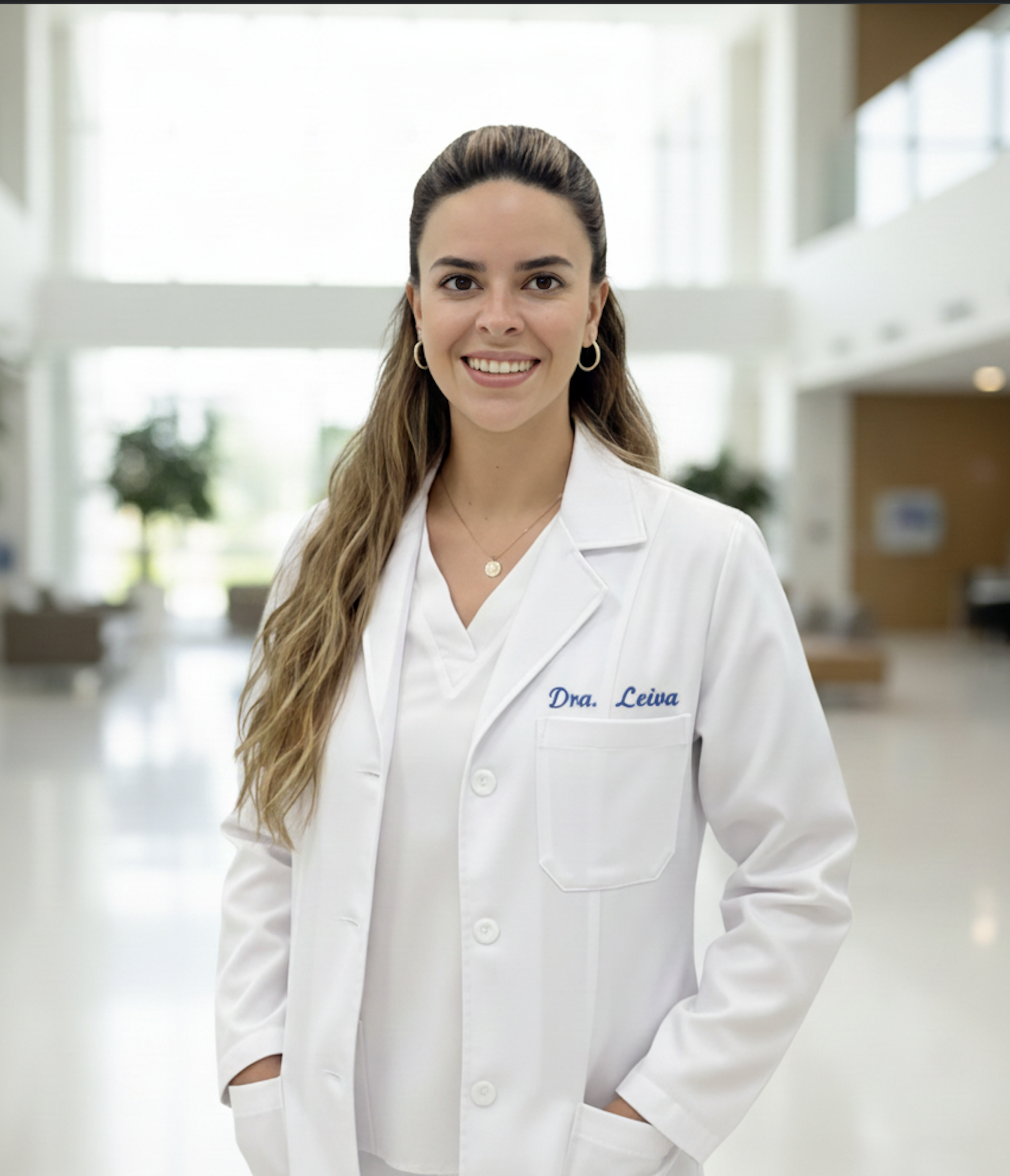 Dra. Lissette Leiva en su consultorio
